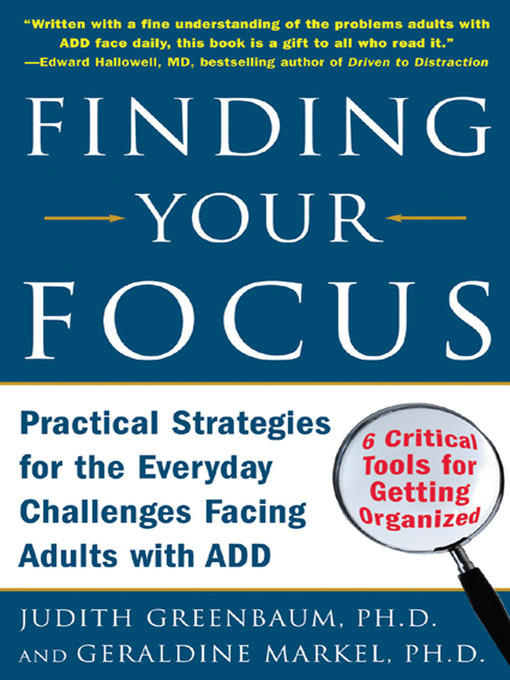 Title details for Finding Your Focus by Judith Greenbaum - Available